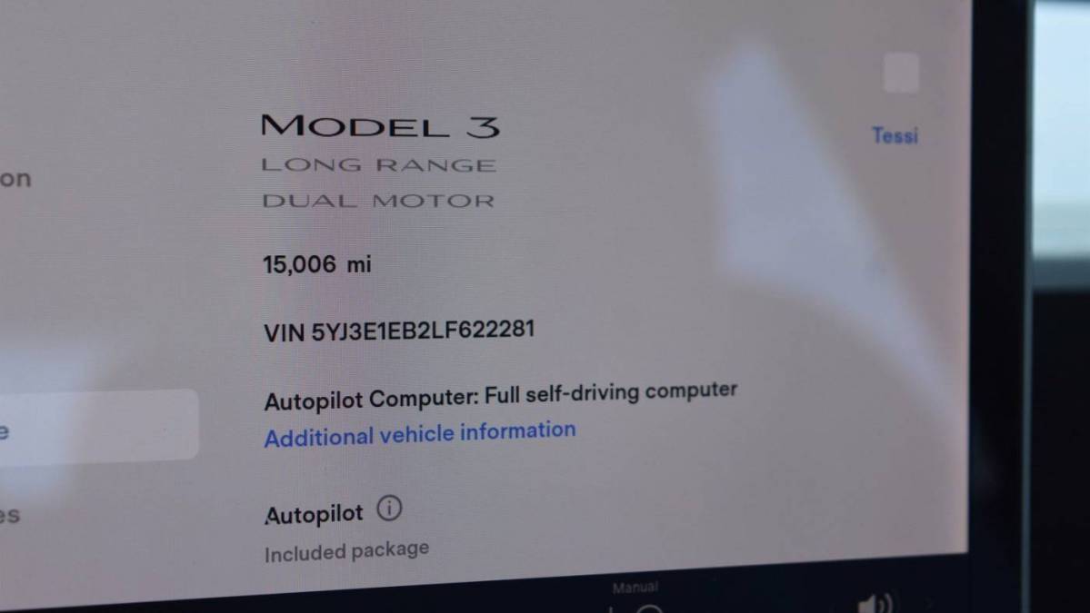 2020 Tesla Model 3 5YJ3E1EB2LF622281