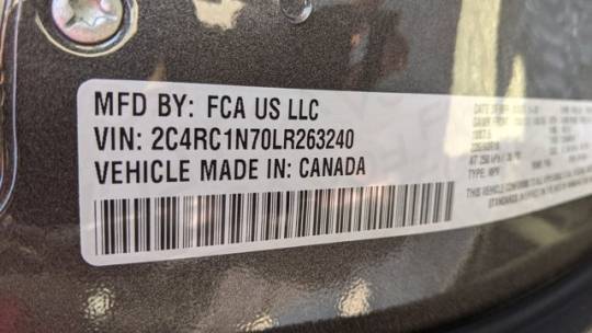 2020 Chrysler Pacifica Hybrid 2C4RC1N70LR263240