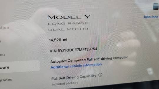 2021 Tesla Model Y 5YJYGDEE7MF139754