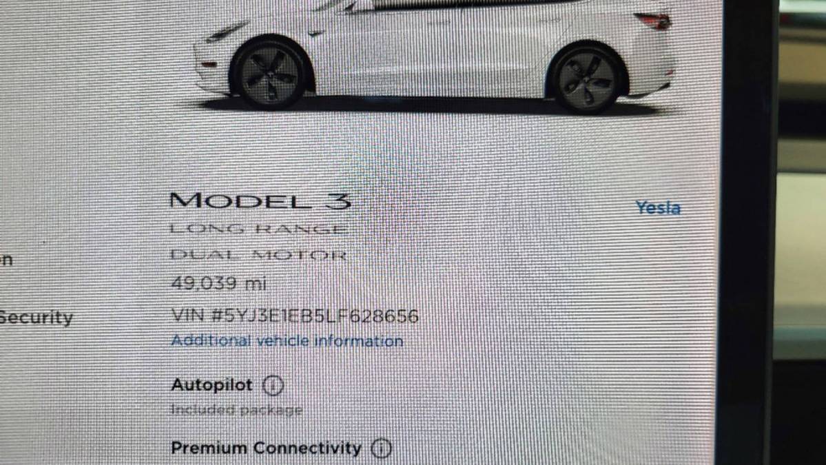 2020 Tesla Model 3 5YJ3E1EB5LF628656