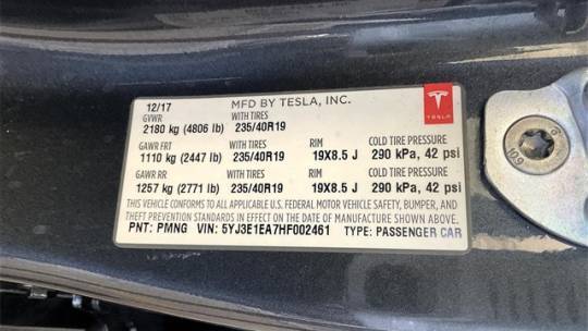 2017 Tesla Model 3 5YJ3E1EA7HF002461