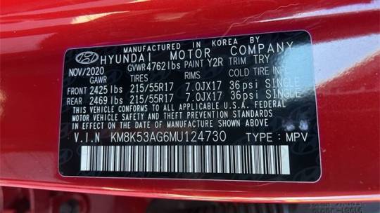 2021 Hyundai Kona Electric KM8K53AG6MU124730