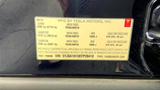 2014 Tesla Model S 5YJSA1H10EFP39418