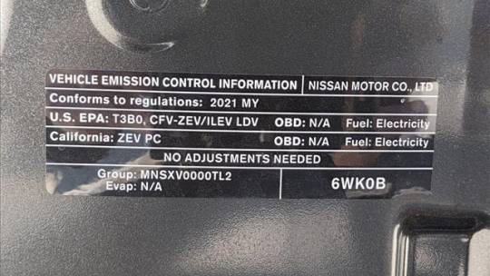 2021 Nissan LEAF 1N4AZ1CV0MC550588