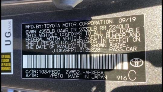 2020 Toyota Prius Prime JTDKARFP1L3135828