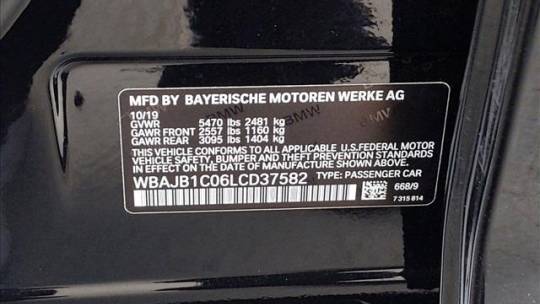 2020 BMW 5 Series WBAJB1C06LCD37582