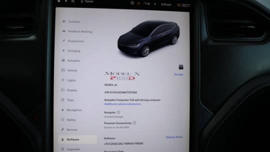 2019 Tesla Model X 5YJXCAE48KF157092