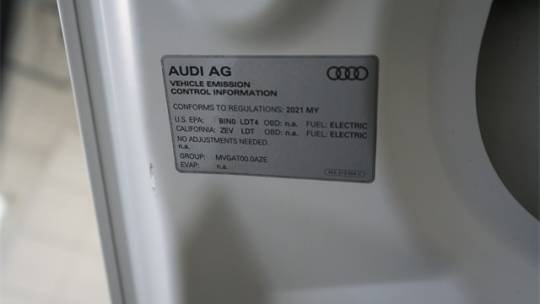 2021 Audi e-tron WA1LAAGE1MB006816