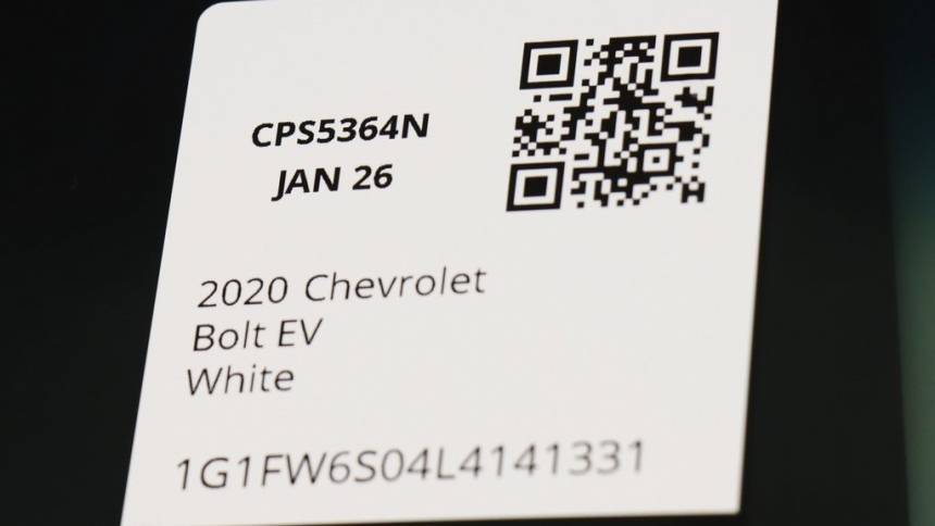 2020 Chevrolet Bolt 1G1FW6S04L4141331
