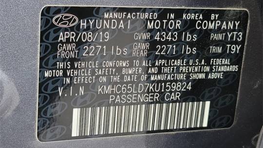 2019 Hyundai IONIQ KMHC65LD7KU159824