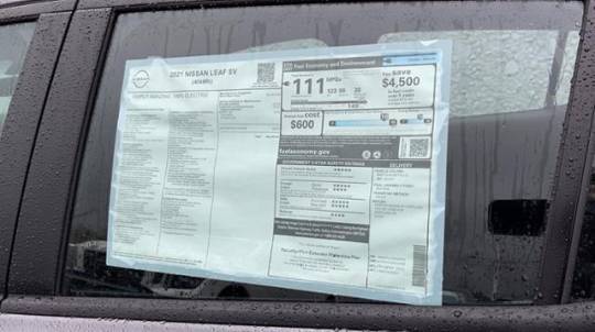 2021 Nissan LEAF 1N4AZ1CV1MC550972