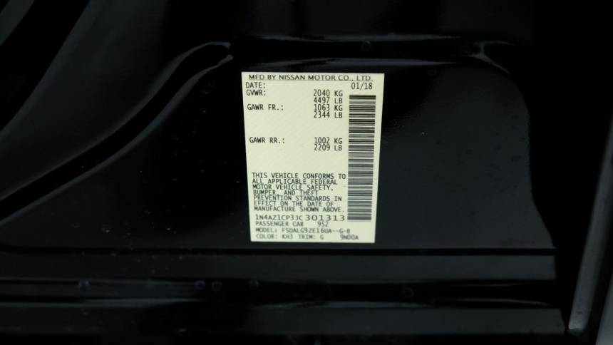 2018 Nissan LEAF 1N4AZ1CP3JC301313