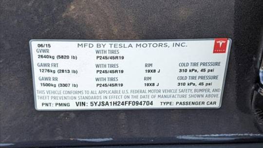 2015 Tesla Model S 5YJSA1H24FF094704