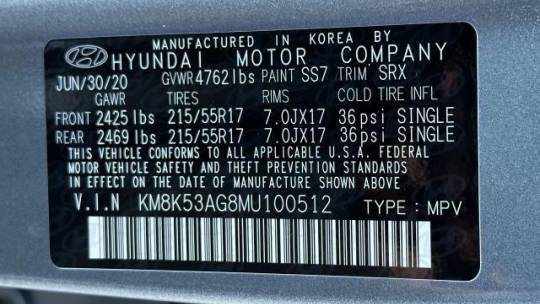 2021 Hyundai Kona Electric KM8K53AG8MU100512