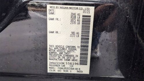 2021 Nissan LEAF 1N4AZ1CV2MC556196