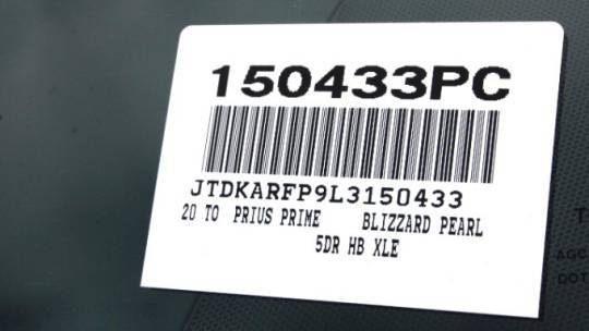 2020 Toyota Prius Prime JTDKARFP9L3150433