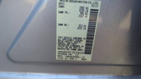 2015 Nissan LEAF 1N4AZ0CP5FC327624