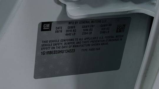2017 Chevrolet VOLT 1G1RB6S59HU134323