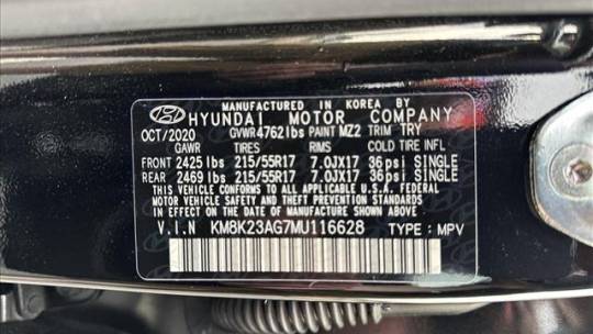 2021 Hyundai Kona Electric KM8K23AG7MU116628