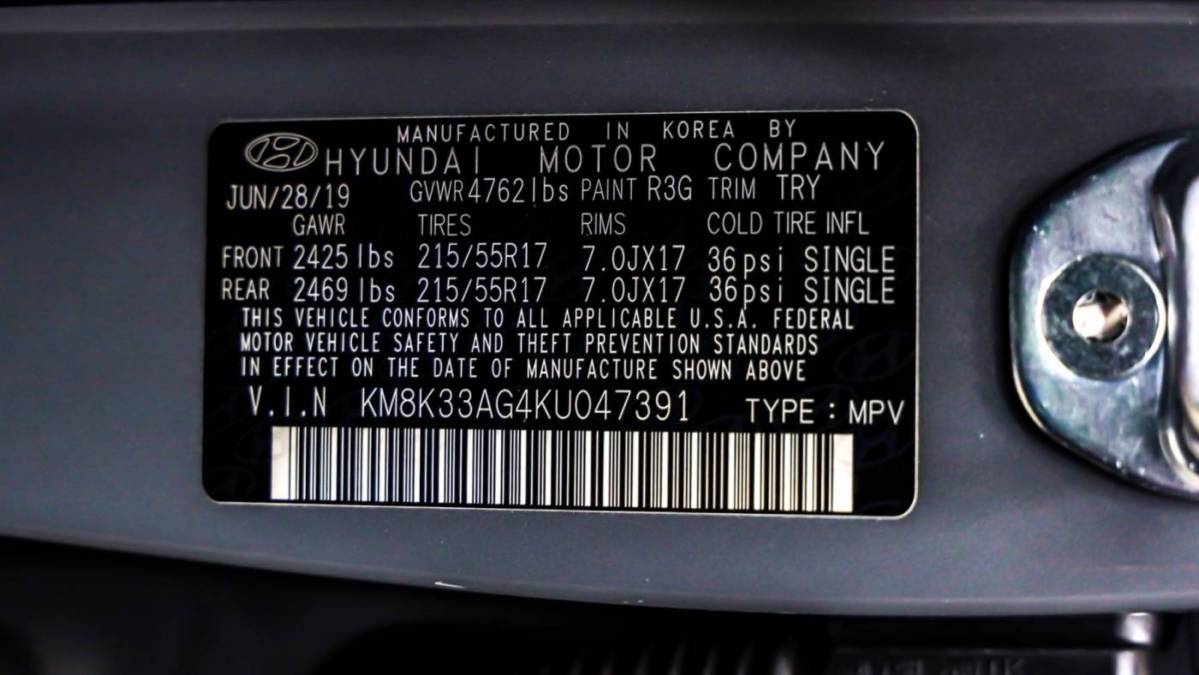2019 Hyundai Kona Electric KM8K33AG4KU047391