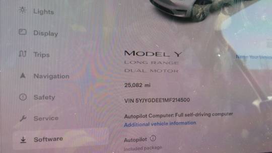 2021 Tesla Model Y 5YJYGDEE1MF214500
