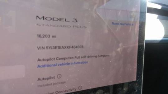 2019 Tesla Model 3 5YJ3E1EAXKF484978