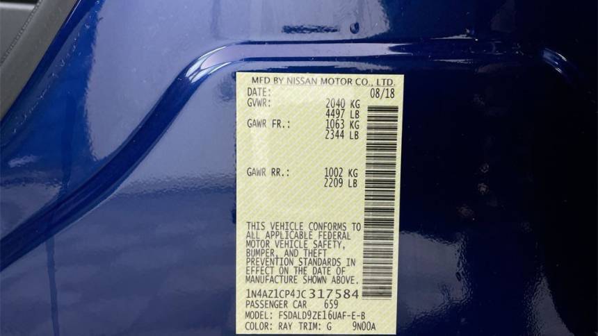 2018 Nissan LEAF 1N4AZ1CP4JC317584