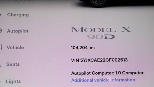 2016 Tesla Model X 5YJXCAE22GF002513