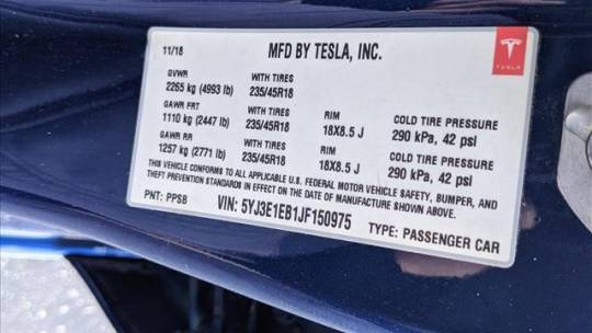 2018 Tesla Model 3 5YJ3E1EB1JF150975