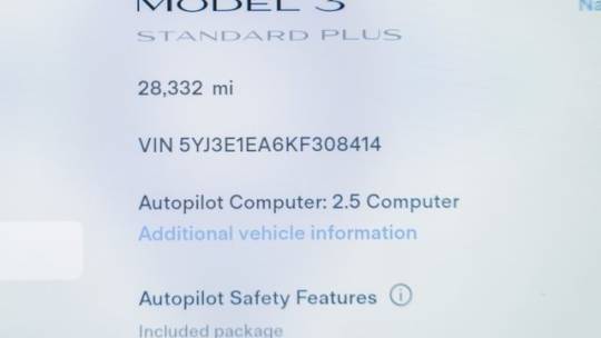2019 Tesla Model 3 5YJ3E1EA6KF308414