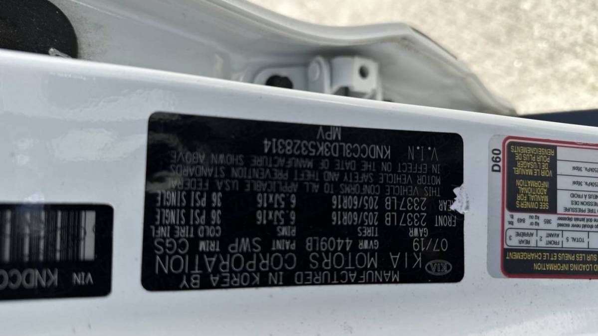 2019 Kia Niro KNDCC3LD3K5328314