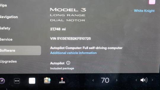 2019 Tesla Model 3 5YJ3E1EB2KF510742