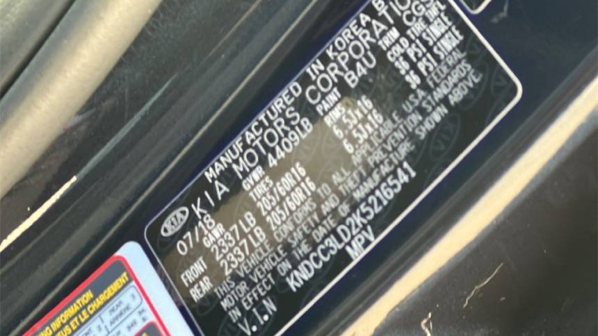 2019 Kia Niro KNDCC3LD2K5216541