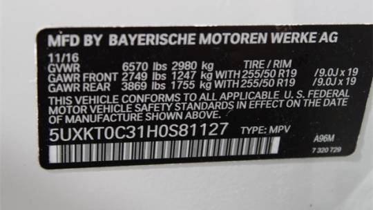 2017 BMW X5 xDrive40e 5UXKT0C31H0S81127