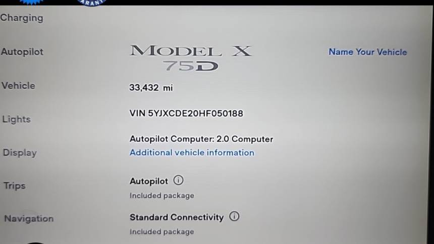 2017 Tesla Model X 5YJXCDE20HF050188