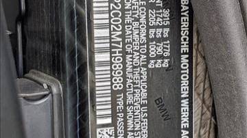 2021 BMW i3 WBY8P2C02M7H98988
