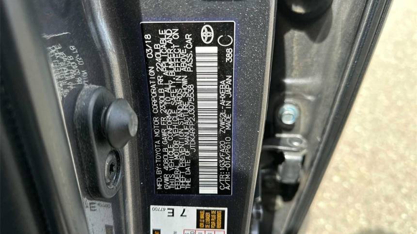 2018 Toyota Prius Prime JTDKARFP2J3075538