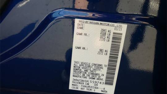 2023 Nissan LEAF 1N4AZ1BV1PC559743