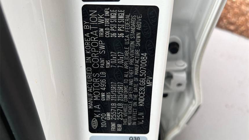 2020 Kia NIRO EV KNDCE3LG6L5070084