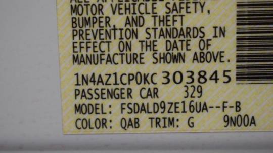 2019 Nissan LEAF 1N4AZ1CP0KC303845