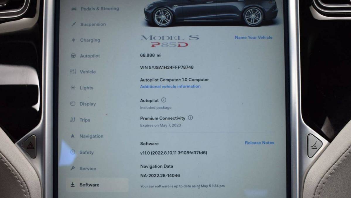 2015 Tesla Model S 5YJSA1H24FFP78748