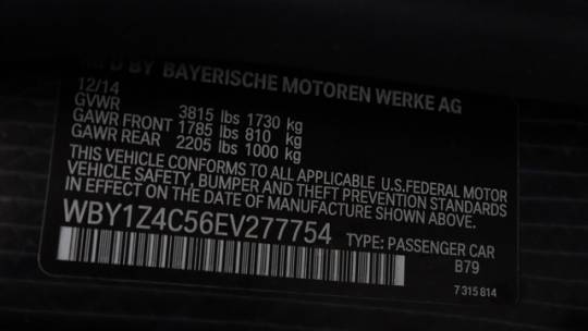 2014 BMW i3 WBY1Z4C56EV277754