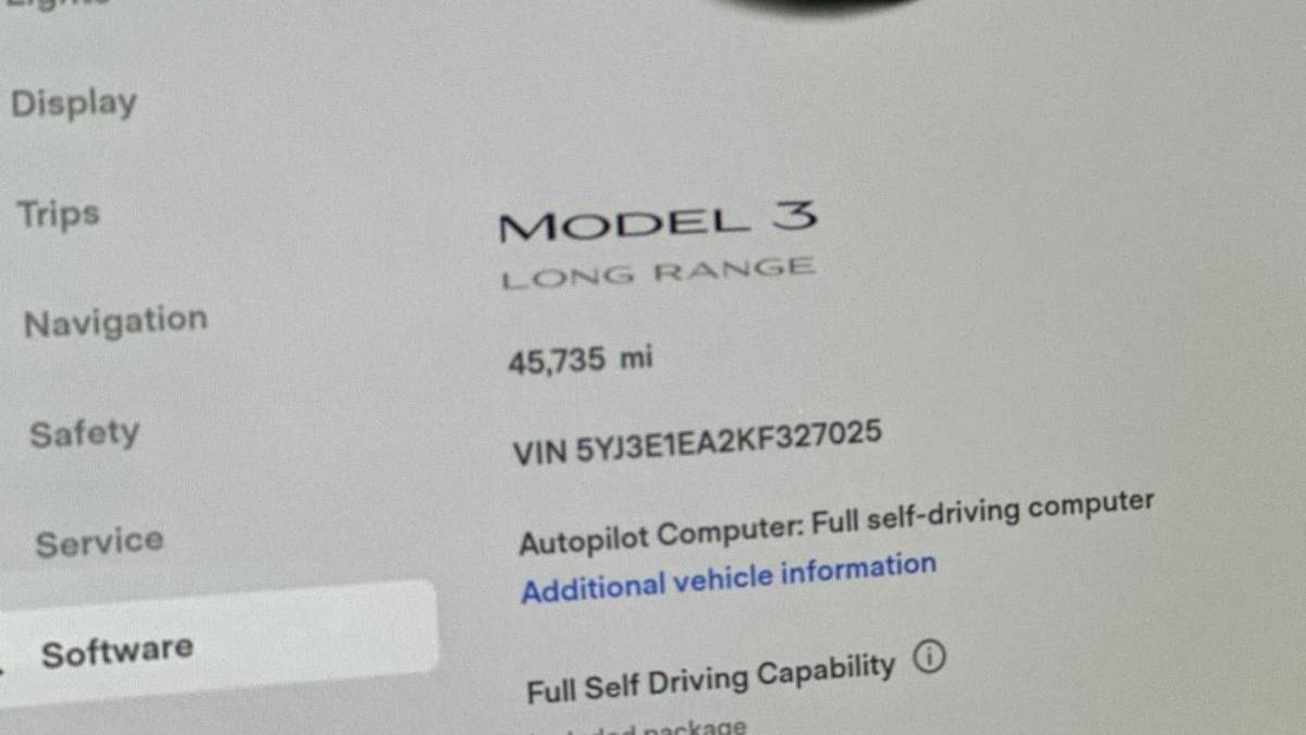 2019 Tesla Model 3 5YJ3E1EA2KF327025