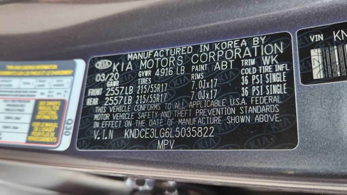 2020 Kia NIRO EV KNDCE3LG6L5035822