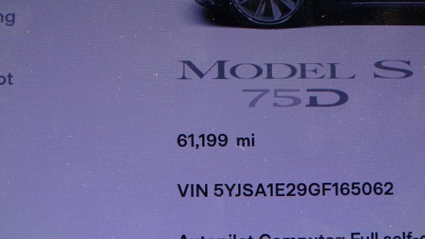 2016 Tesla Model S 5YJSA1E29GF165062