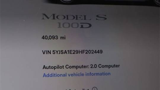 2017 Tesla Model S 5YJSA1E29HF202449