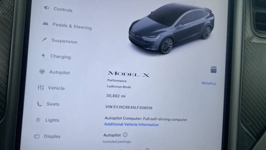 2020 Tesla Model X 5YJXCBE45LF306016