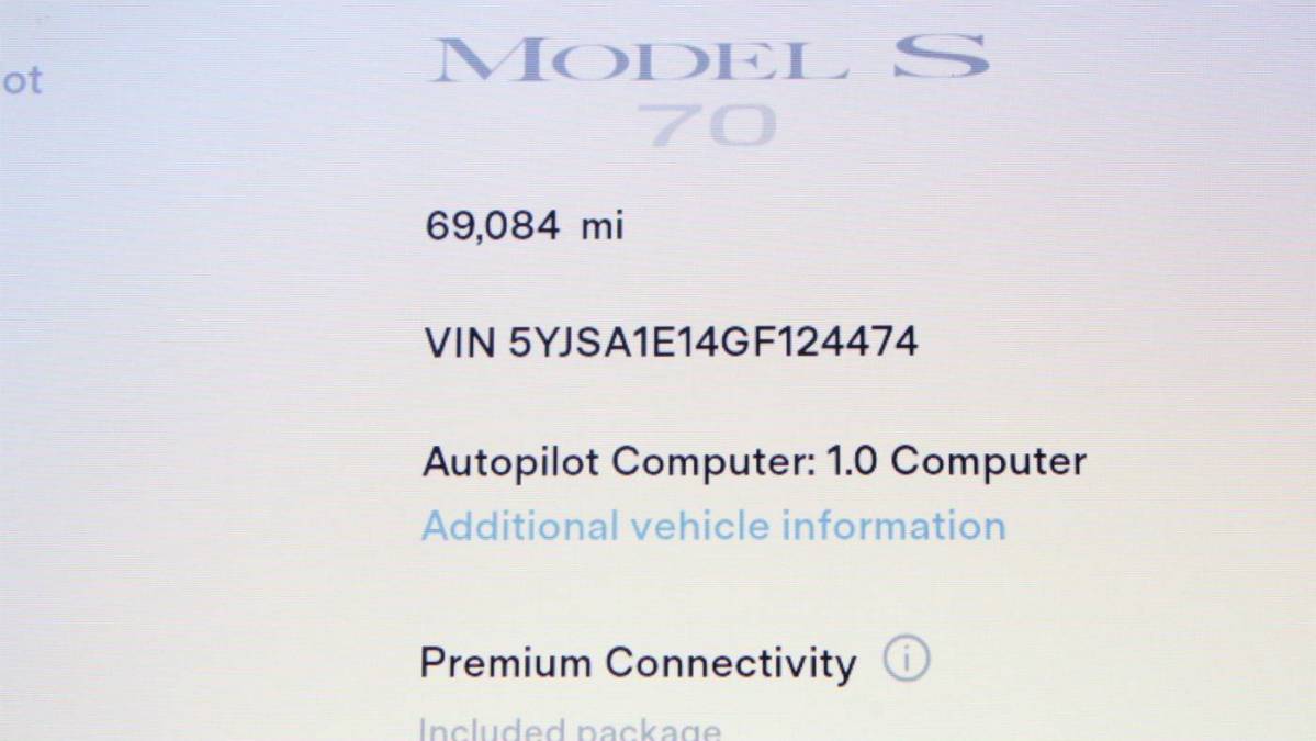 2016 Tesla Model S 5YJSA1E14GF124474