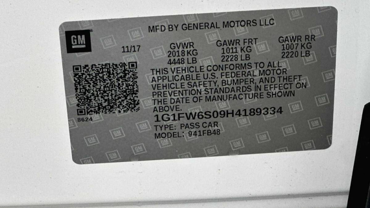 2017 Chevrolet Bolt 1G1FW6S09H4189334