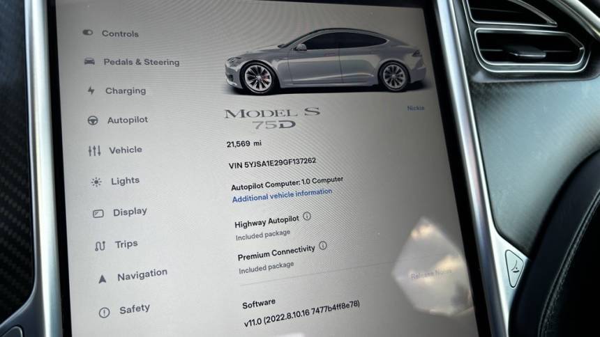 2016 Tesla Model S 5YJSA1E29GF137262